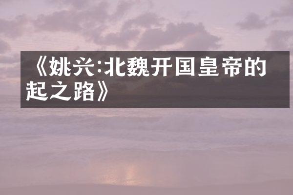 《姚兴:北魏开国皇帝的崛起之路》