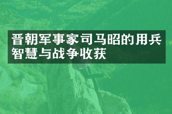 晋朝军事家司马昭的用兵智慧与战争收获