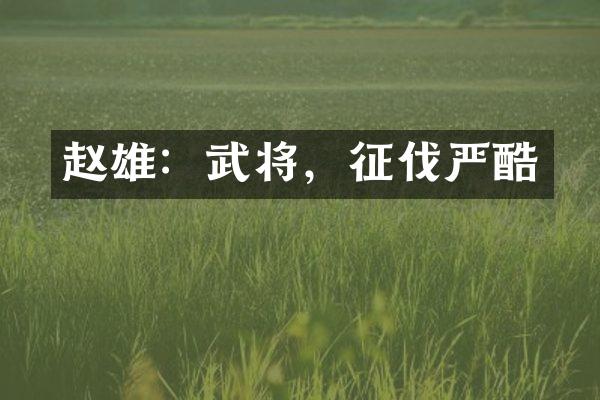 赵雄：武将，征伐严酷