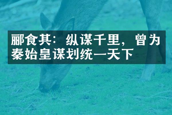 郦食其：纵谋千里，曾为秦始皇谋划统一天下