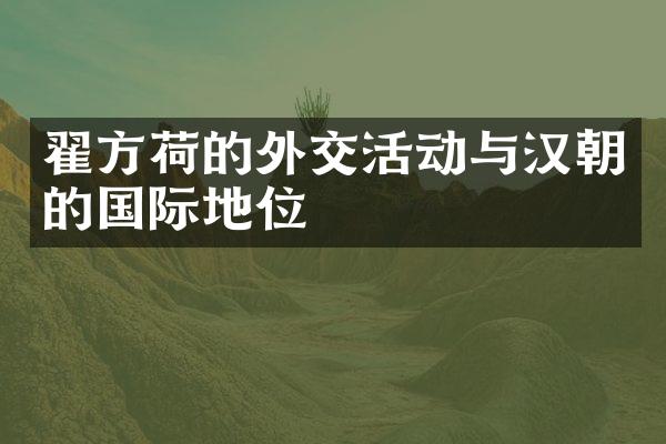 翟方荷的外交活动与汉朝的国际地位