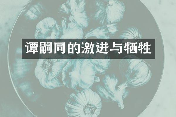 谭嗣同的激进与牺牲