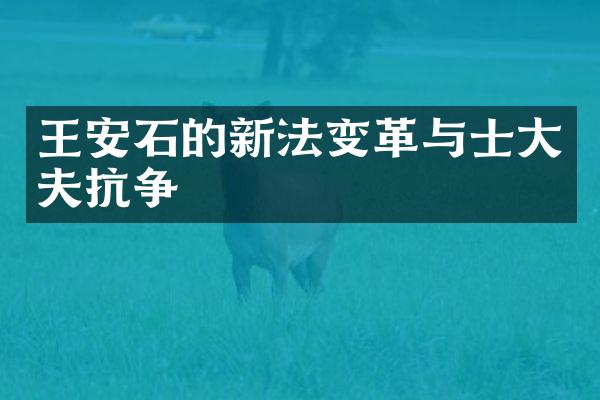 王安石的新法变革与士大夫抗争