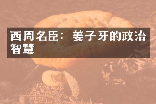 西周名臣：姜子牙的政治智慧