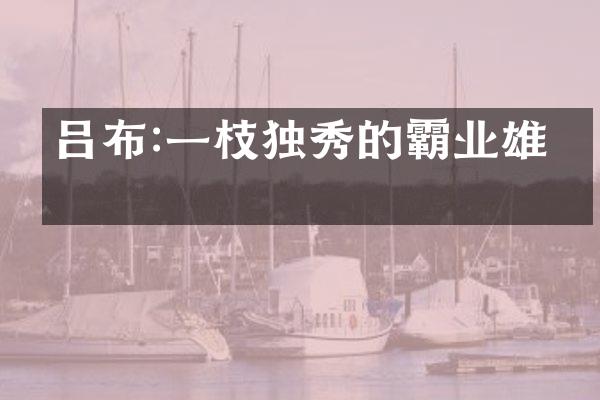 吕布:一枝独秀的霸业雄图