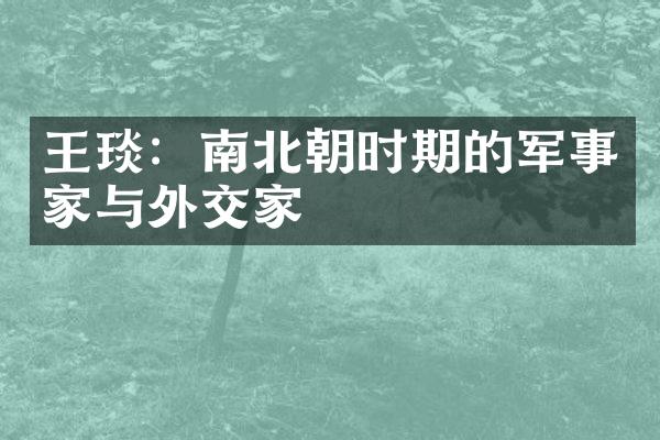 王琰：南北朝时期的军事家与外交家