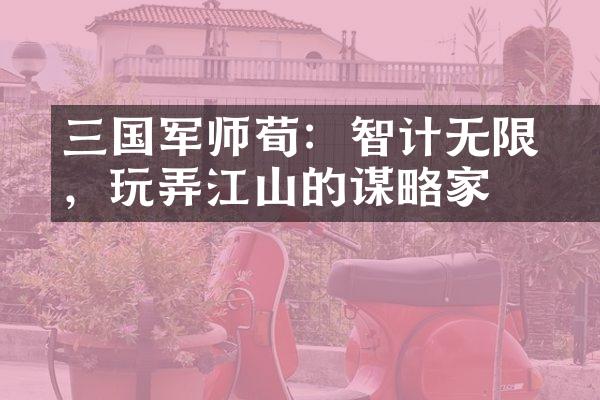 三国军师荀彧：智计无限，玩弄江山的谋略家