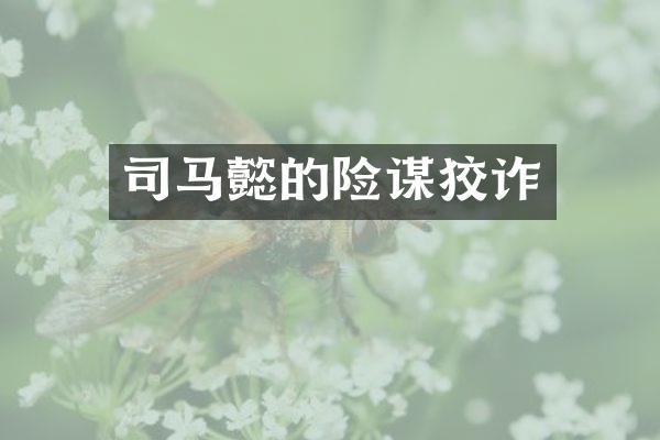 司马懿的险谋狡诈