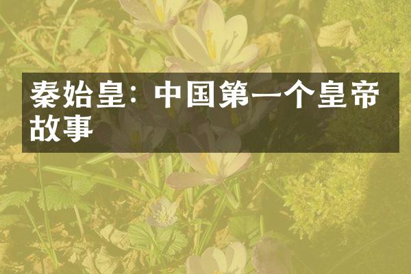 秦始皇: 中国第一个皇帝的故事