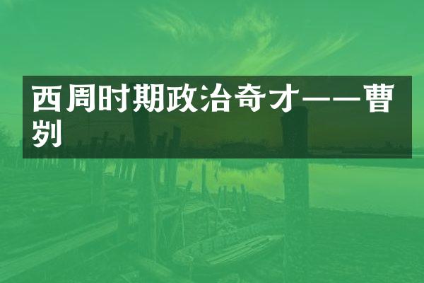 西周时期政治奇才&mdash;&mdash;曹刿