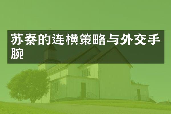 苏秦的连横策略与外交手腕