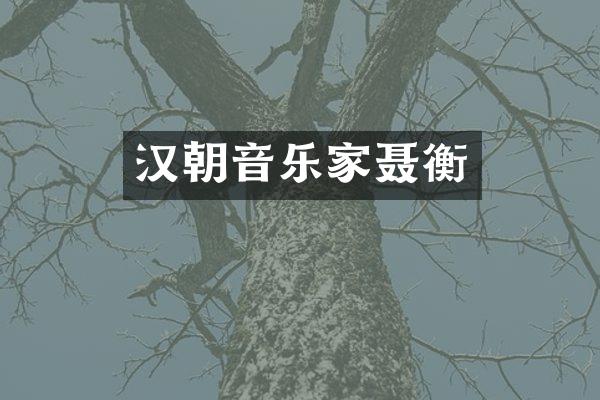汉朝音乐家聂衡