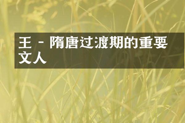 王珣 - 隋唐过渡期的重要文人
