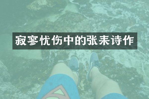 寂寥忧伤中的张耒诗作