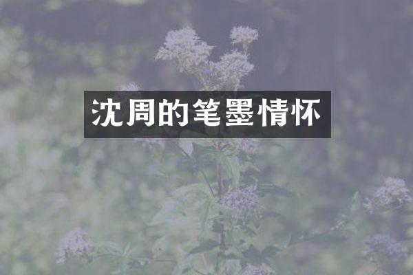 沈周的笔墨情怀
