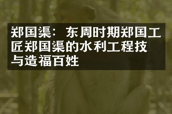 郑国渠：东周时期郑国工匠郑国渠的水利工程技术与造福百姓