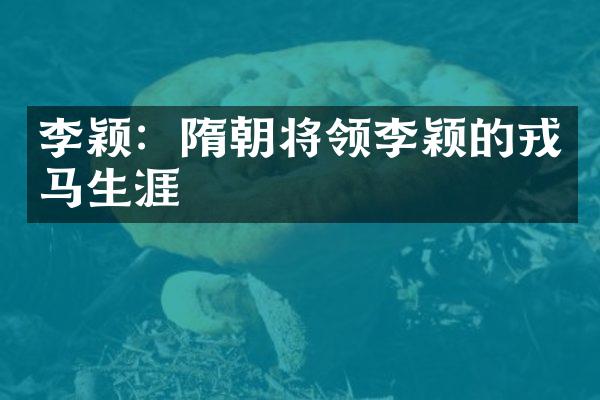 李颖：隋朝将领李颖的戎马生涯