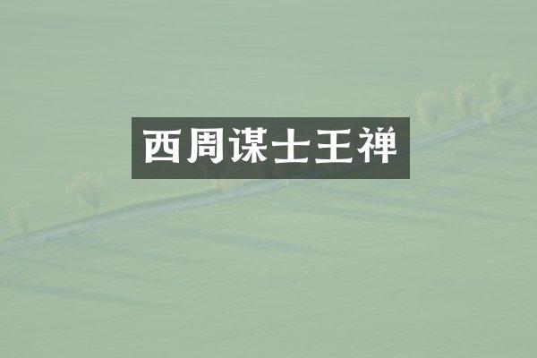 西周谋士王禅