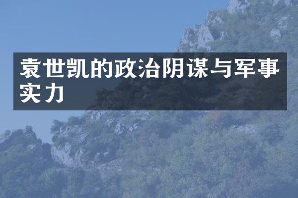 袁世凯的政治阴谋与军事实力
