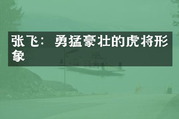 张飞：勇猛豪壮的虎将形象