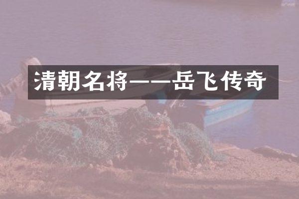 清朝名将&mdash;&mdash;岳飞传奇