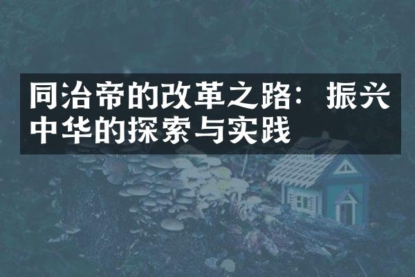 同治帝的改革之路：振兴中华的探索与实践