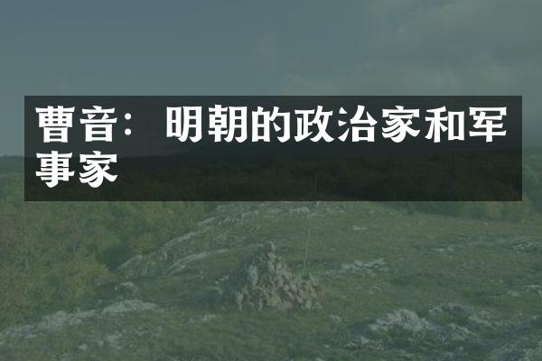 曹音：明朝的政治家和军事家