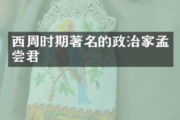 西周时期著名的政治家孟尝君
