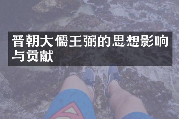 晋朝大儒王弼的思想影响与贡献