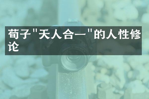 荀子"天人合一"的人性修养论