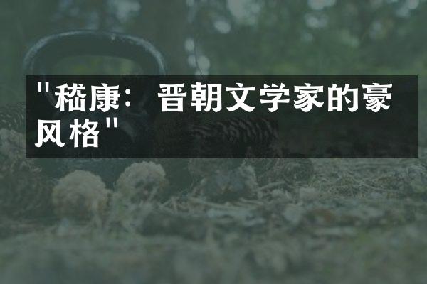 "嵇康：晋朝文学家的豪放风格"