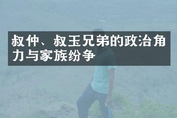 叔仲、叔玉兄弟的政治角力与家族纷争