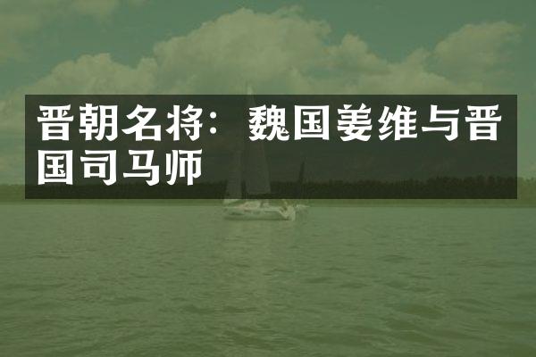 晋朝名将：魏国姜维与晋国司马师