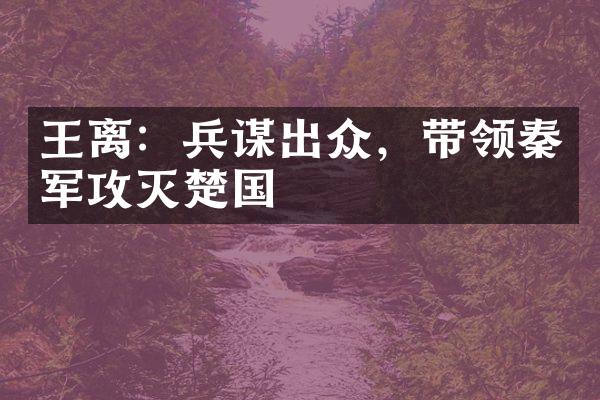 王离：兵谋出众，带领秦军攻灭楚国