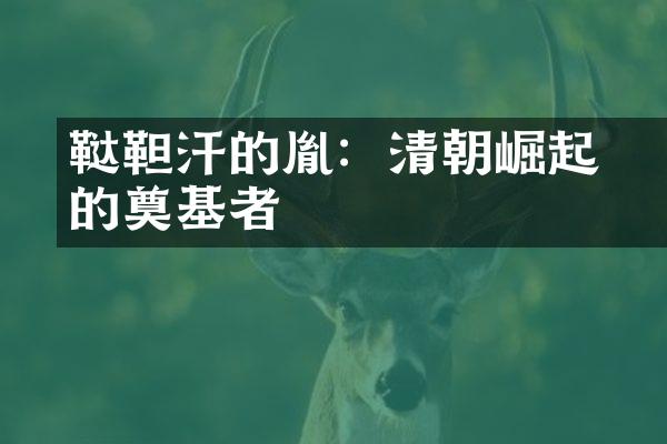 鞑靼汗的胤禛：清朝崛起的奠基者