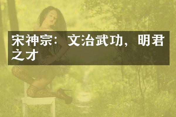 宋神宗：文治武功，明君之才